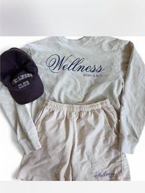 Sporty & Rich 'Wellness' Set with Navy Logo